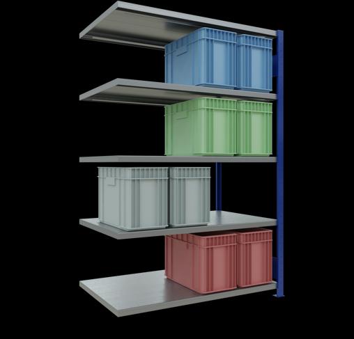 Image du produit Schulte Lagertechnik Système enfichable Élément suivant MULTIplus250 avec traverse de longueur