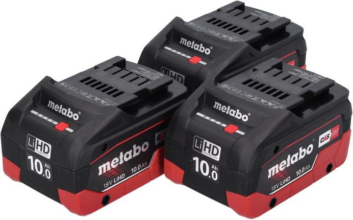 Image du produit Metabo Kit de batterie LiHD 3x 18 V 10,0 Ah CAS System ( 3x 625549000 ) (18 V)