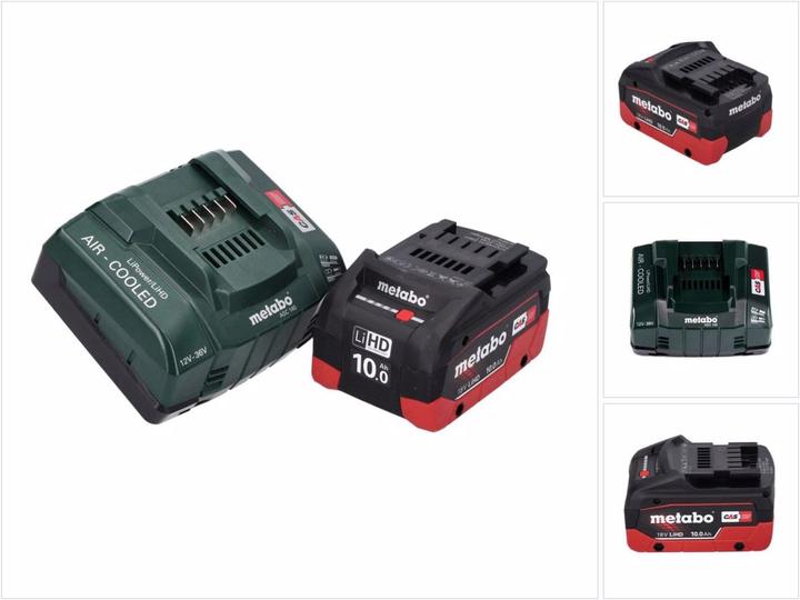 Image du produit Metabo Kit de base 18 V 1x batterie 10,0 Ah LIHD + ASC 145 chargeur système CAS (18 V)
