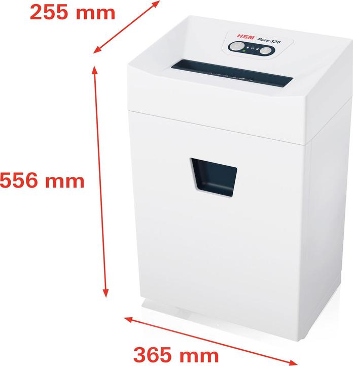 Image du produit HSM Destructeur coupe croisée Pure 320 (Coupe de particules)