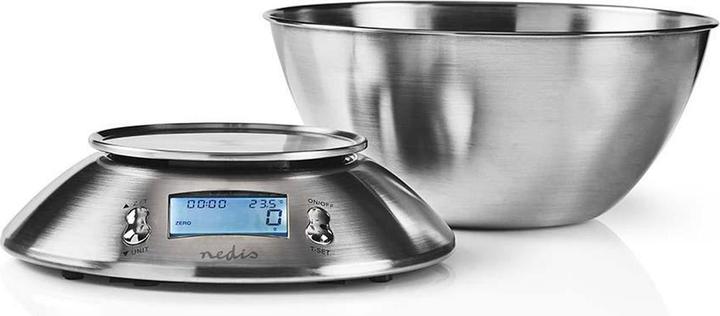 Actual product image Nedis Digital Kitchen Scale - Illuminated LCD - Temperature Sensor - Alarm Timer - Removable Sc