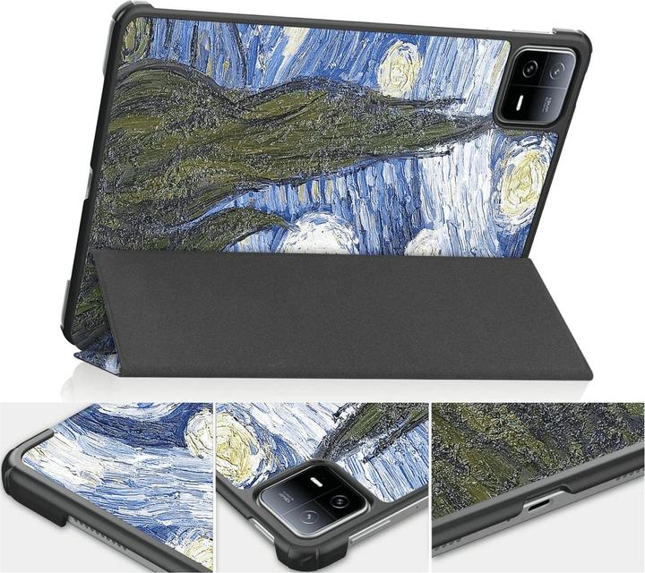 Actual product image Cover-Discount Xiaomi Pad 6 - Tri-fold Smart Case Night Sky (Xiaomi Pad 6, Xiaomi Pad 6 Pro)