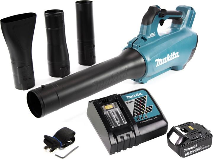 Produktbild Makita DUB 184 RG1 Akku Gebläse 18 V Brushless + 1x Akku 6,0 Ah + Ladegerät (Akkubetrieb, Laubbläser)