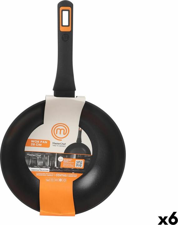 Image du produit Masterchef Wok Pfanne 28 cm (6 Stück) (28 cm, Wok)