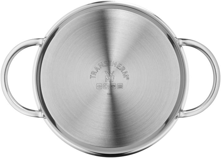 Produktbild WMF Kochtopf Bratentopf Induktion 16cm klein Metalldeckel 1,5l Mini Edelstahl (16.16 cm, Bräter + Schmortopf, Kochtopf, Edelstahl)