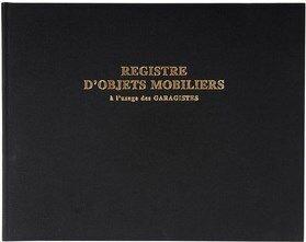 Image du produit Exacompta Registre "Objets mobiliers pour les garagistes".