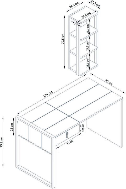 Produktbild Hanah Home Rocco (124 x 76 x 60 cm)