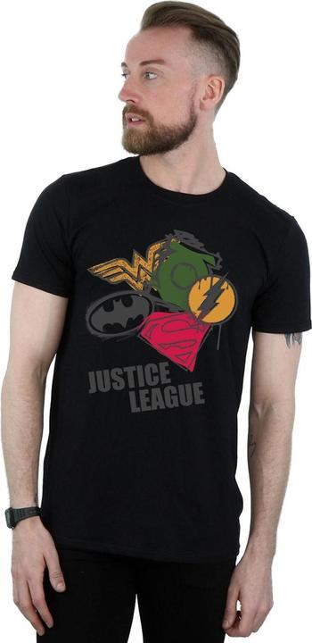 Produktbild Justice League Spray Logos TShirt (XXL)
