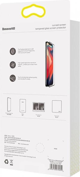 Image du produit Baseus iPhone Xs Max Verre blindé plein écran antireflet