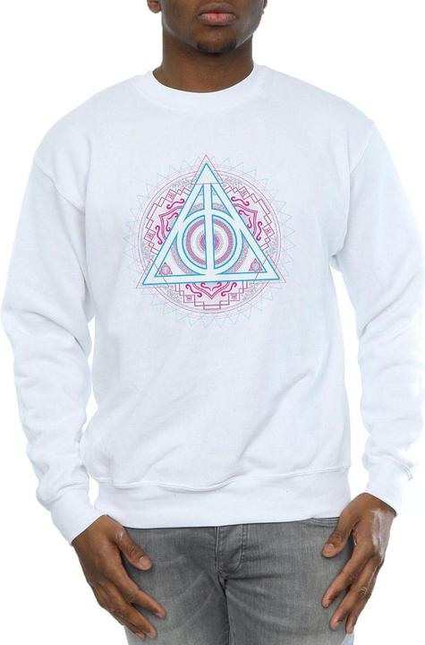 Actual product image Mens Neon Deathly Hallows Sweatshirt (3XL)