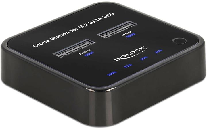 Delock Docking station M.2 per 2 x M.2 SATA SSD con funzione clone
