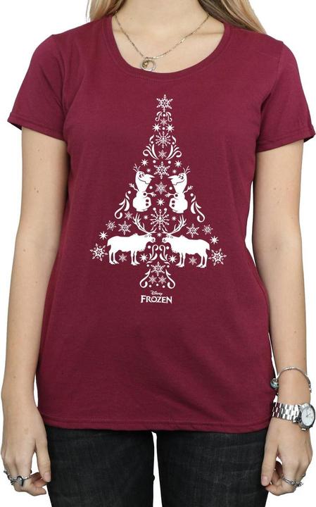 Immagine prodotto Disney Frozen Christmas Tree Maglietta Donna (XL)
