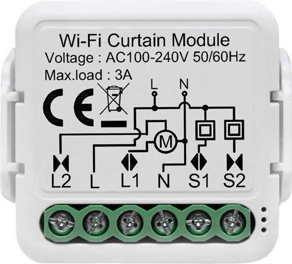 Image du produit Netplus NPLLCS01-1C - Module de commutation à obturateur intelligent 1-canal Wi-Fi