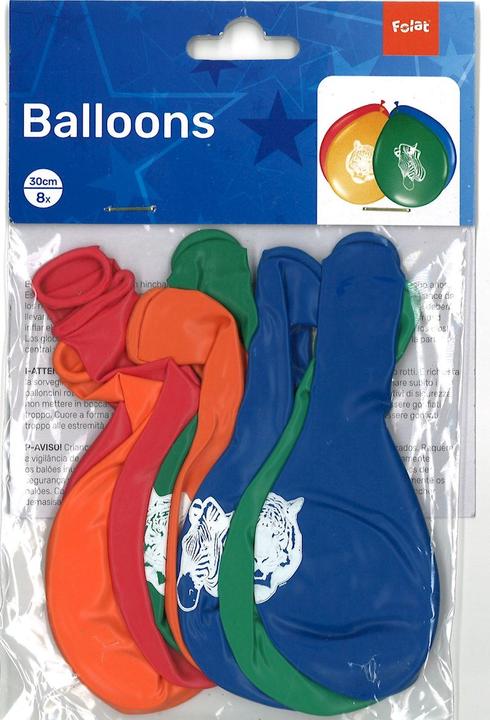 Produktbild Folat Safari Luftballons (8 x)