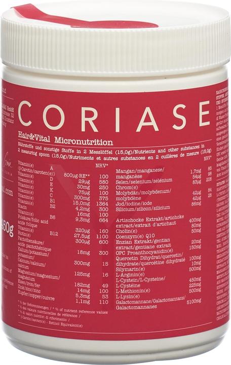 Immagine prodotto Coriase Capelli e granuli vitali (1 Pezzo/i, Granuli, 524 g)