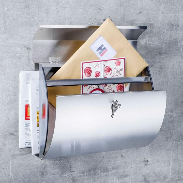 Produktbild Childhome Briefkasten aus Edelstahl mit Zeitungsfach