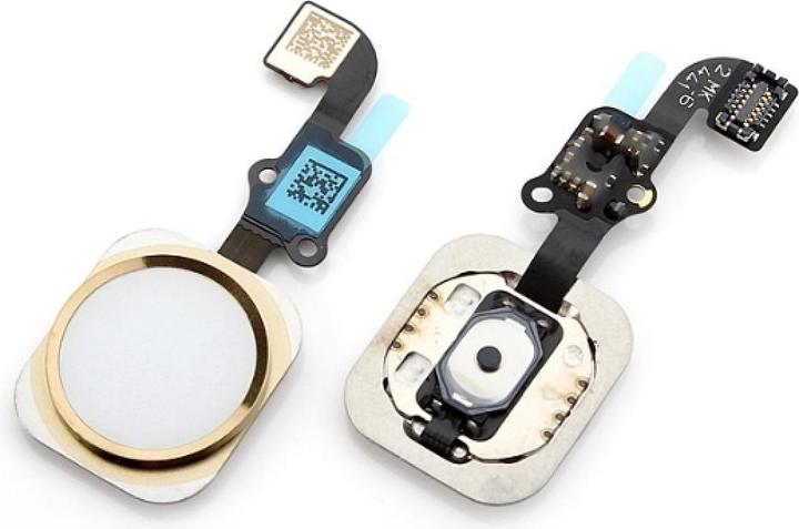 Image du produit Foxconn iPhone 6 Bouton Home Câble flexible avec bouton Home et anneau en caoutchouc noir (iPhone 6)