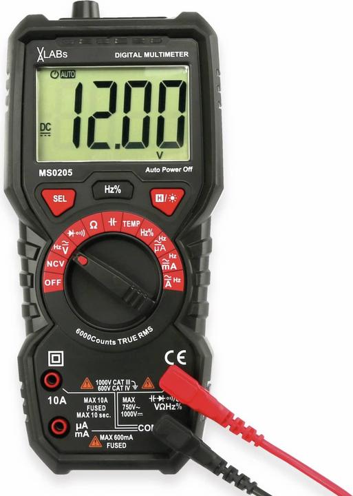 Image du produit VAL MS0205 - Multimètre numérique TRMS, 6 000 comptes