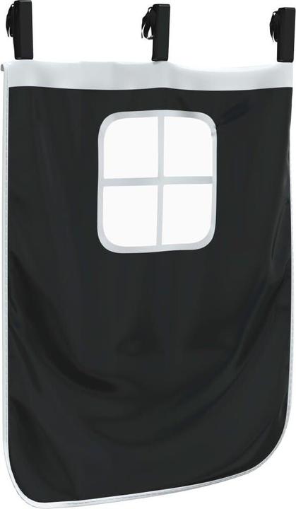 Actual product image VidaXL Curtains for loft bed with tunnel white and black