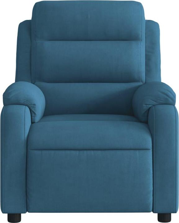 Produktbild VidaXL Massagesessel Fernsehsessel Relaxsessel Sessel Liegesessel Blau Samt
