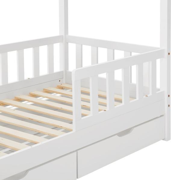 Immagine prodotto Juskys Lettino Marli con rete e rete a doghe (80 x 160 cm)
