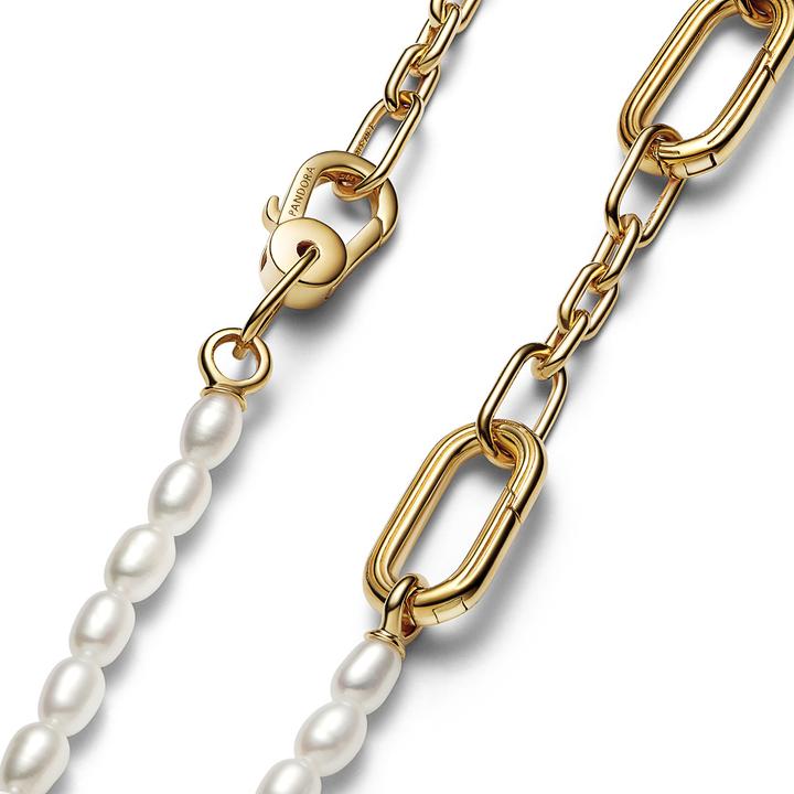 Image du produit Pandora Me Link Pearl Collier (Métal, Plaqué or, 45 cm)