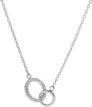 Again Jewelry Fashion Silver Necklace Linked Rings AJNA0024