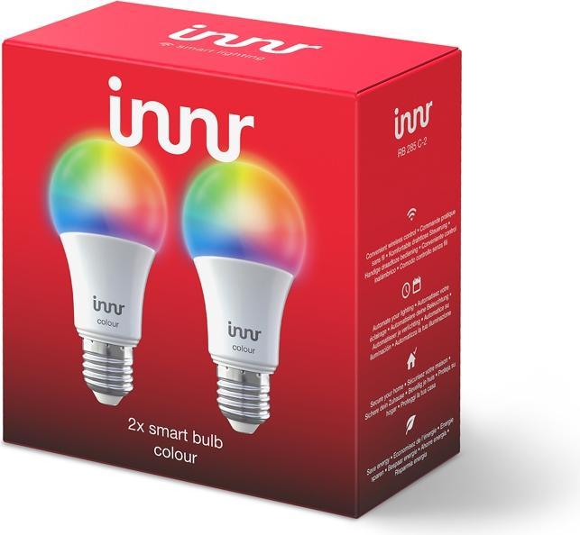 Actual product image Innr Smart Bulb Colour (E27, 10 W, 806 lm, 2 x, F)