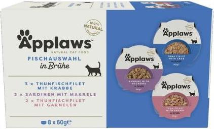Image du produit Applaws Pot Mulipack Sélection de poissons (Adulte, 8 pcs, 480 g)