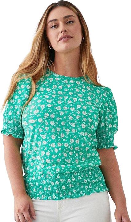 Dorothy Perkins Ditsy Print Gerafftes Top (34 D)