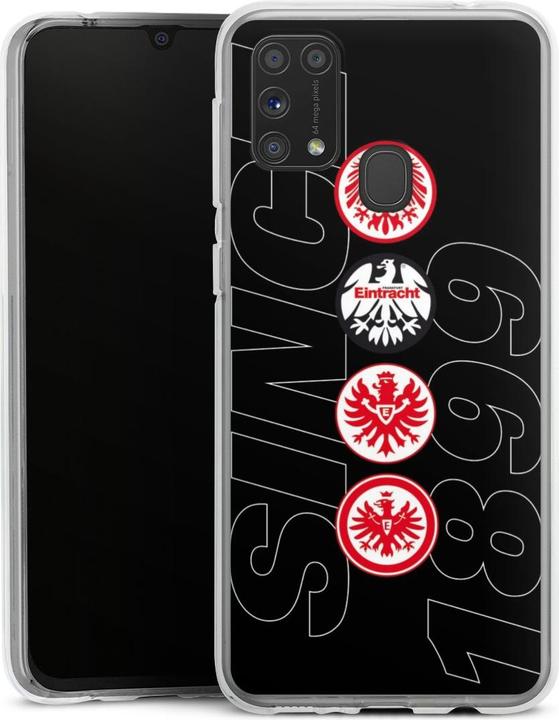 Actual product image DeinDesign Silikon Hülle für Samsung Galaxy M31 Handyhülle Case Smartphone Schutzhülle Adler Eintracht (Samsung Galaxy M31)
