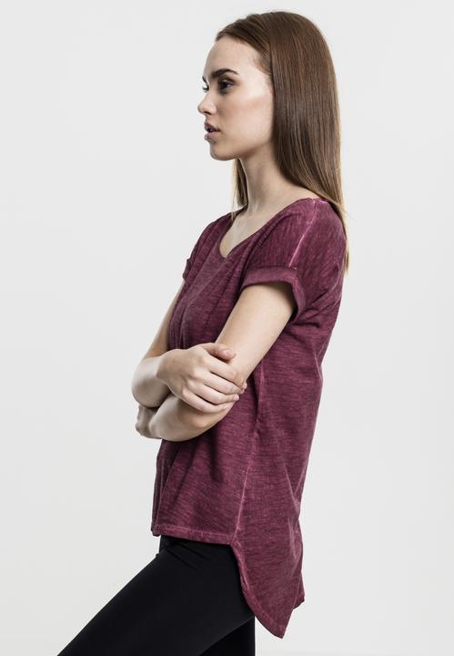 Actual product image Urban Classics Ladies Long Back Shaped Spray Dye Tee (L)