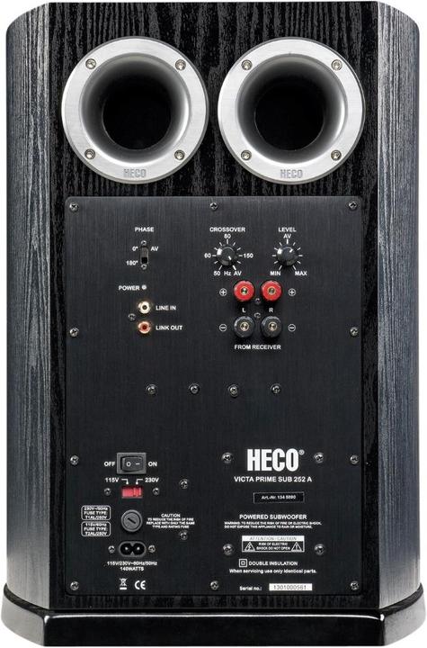 Actual product image Heco Victa Prime SUB 252A (1 pcs., 200 W)
