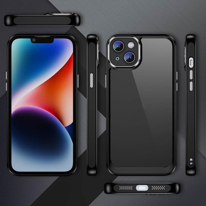 Immagine prodotto Cover-Discount iPhone 15 Plus - Custodia con protezione per fotocamera nera (Apple iPhone 15 Plus)