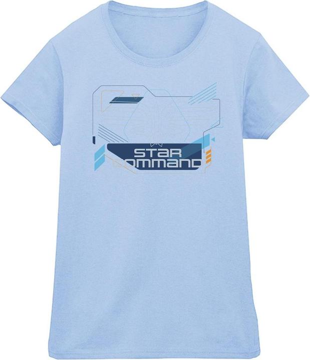Actual product image Disney Womens/Ladies Lightyear Star Command Icons Cotton T-Shirt (M)