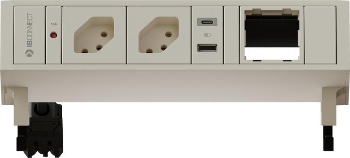Immagine prodotto IB Connect Ciabatta elettrica SUPRA bianca 2x tipo 13 1x USB-A/C 1x modulo vuoto (4 x, USB-A, USB-C, Tipo 13, 0.30 m)
