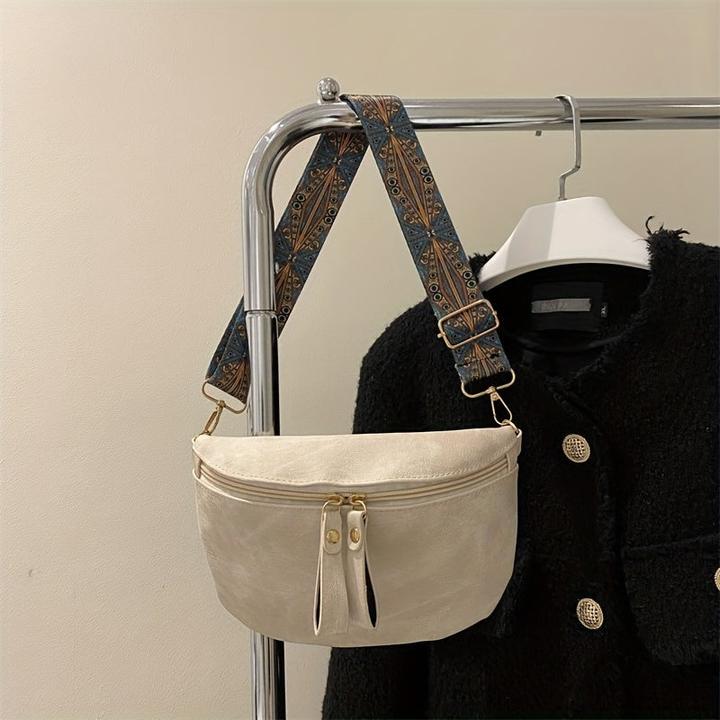 Produktbild Only-Bags.Store Vielseitig Trendy Casual Lightweight Fanny Pack, Elegant Einfachheit Solid Farbe Pendler Stil