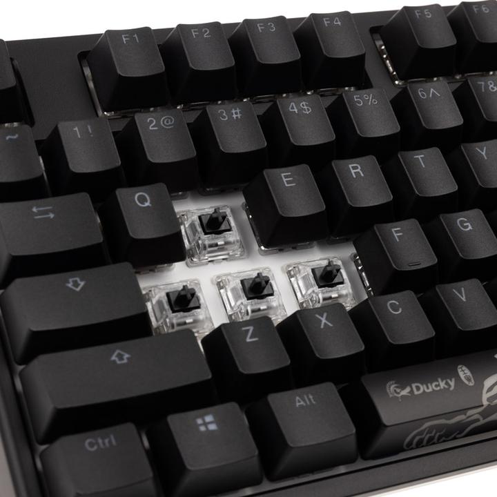 Produktbild Ducky ONE 2 Backlit PBT Gaming Tastatur, MX-Black, RGB LED - schwarz (US) (US, Kabelgebunden)