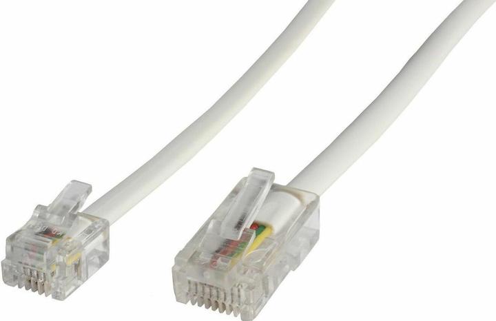 Image du produit MicroConnect RJ11-RJ45 6M M/M Blanc