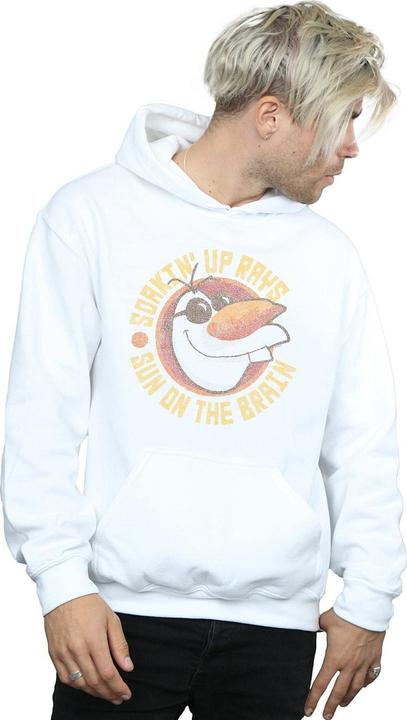 Actual product image Disney Mens Frozen Olaf Sun On The Brain Hoodie (M)