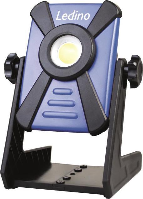 Actual product image Ledino 15W LED rechargeable spotlight Kiel 15M for various rechargeable batteries (1800 lm)