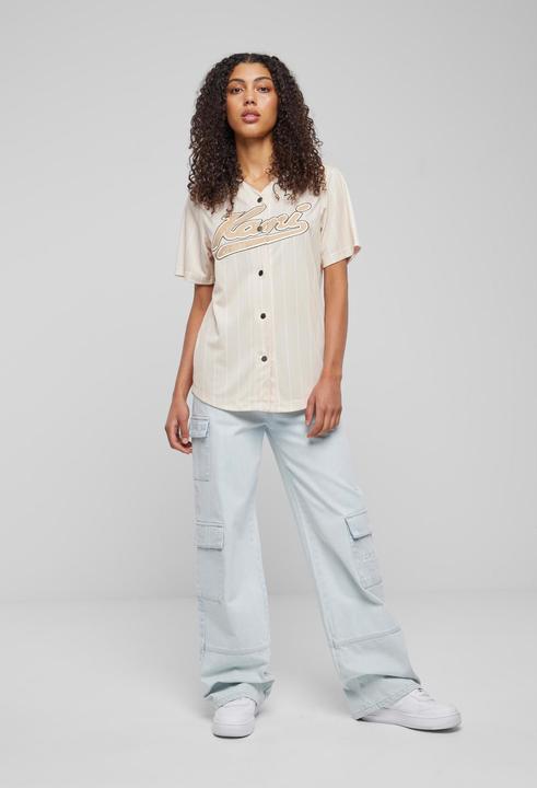 Immagine prodotto Karl Kani KW233-035-1 KK Varsity Pinstripe Baseball Shirt (XS)