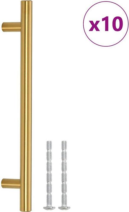 Produktbild VidaXL Möbelgriffe 10 Stk. Golden 160 mm Edelstahl,Farbe