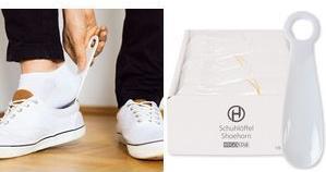 Image du produit Hygostar Chausse-pied, en PET, blanc, emballé individuellement, idéal pour les hôtels, forme ergonomique