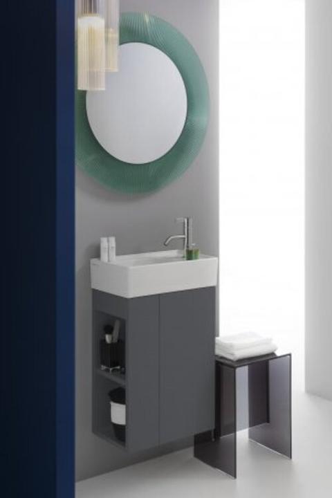 Actual product image Laufen Kartell vanity unit, 1 door, hinge left, 440x600x270mm, for WT 815335, H407517033 (44 x 27 x 66 cm)