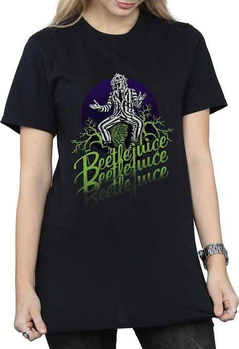 Immagine prodotto Beetlejuice Maglietta Boyfriend in cotone Faded Pose Donna/Ladies (M)