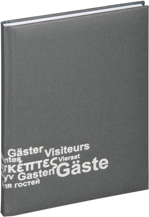 Immagine prodotto Pagna Libro degli ospiti Europa, (L)195 x (A)255 mm, 192 fogli, grigio (19 x 26 cm)