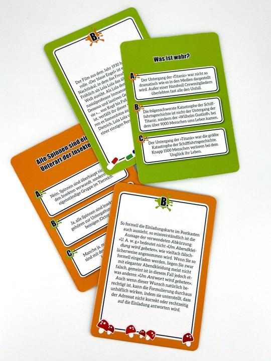 Immagine prodotto 555 idee sbagliate popolari - L'emozionante gioco a quiz sui miti di tutti i giorni (Tedesco)