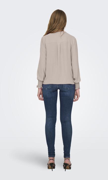 Produktbild Only Normal geschnitten Rundhals Gesmokte Ärmelbündchen Voluminöser Armschnitt Top Top (XL)
