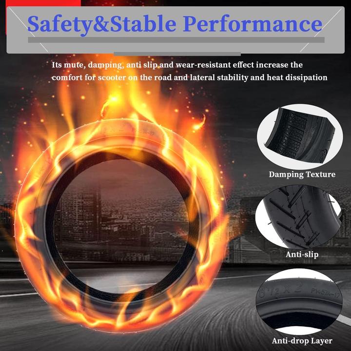 Actual product image Ouxi E-scooter spare tyres